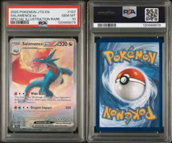 PSA 10 Salamence EX 187/159 Pokemon Journey Together Special Illustration Rare - Image 3