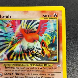 Ho-oh 07/64 Neo Revelation Holo Unlimited Vintage Pokemon - Image 3