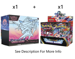 | Pre - Order | Pokemon Chaos Rising (1) Pokemon Center ETB + (1) Booster Box - Image 1