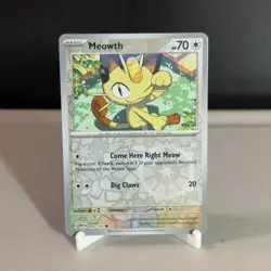 Meowth 52/165 Scarlet & Violet 151 Common Reverse Holo Pokemon TCG 202 - Image 1