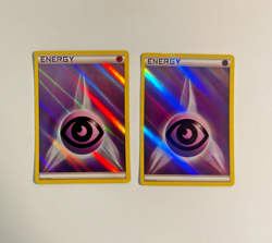 Pokemon Holo Energy Lot – 2x Fairy Energy, 2x Psychic Energy, Grass Energy LP/MP - Image 2