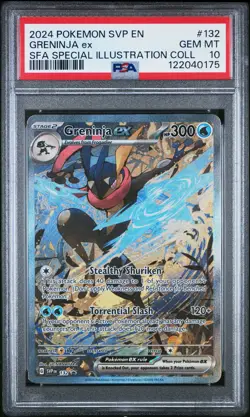 2024 POKEMON SVP EN-SV BLACK STAR PROMO #132 GRENINJA EX PSA 10 - Image 1