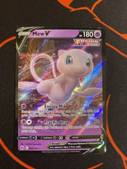 2023 Pokemon Crown Zenith Mew V 060/159 NM - Image 1