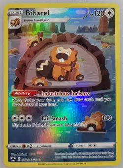 Bibarel GG25/GG70 Pokemon Crown Zenith: Galarian Gallery Holo NM (2 of 2) - Image 1