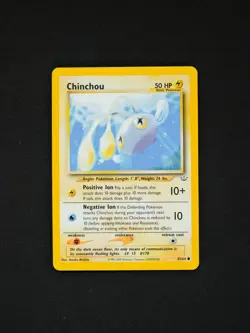 Pokemon TCG Chinchou Neo Revelation 42 Common LP - Image 1