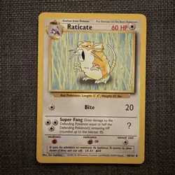 Pokemon TCG Raticate 40/102 Base Set Regular Uncommon WOTC 1999 - Image 1