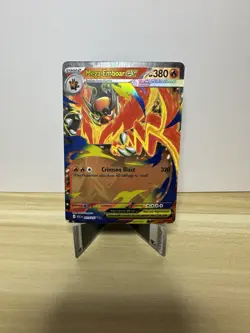 Mega Emboar EX 031/217 Full Art Rare Holo XY: Ascended Heroes Pokemon TCG - Image 1