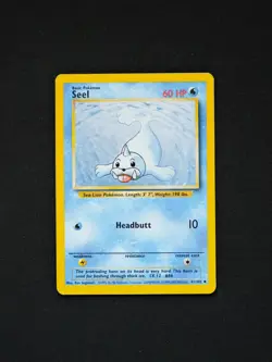 Pokemon TCG Seel Base Set Unlimited Uncommon 41 LP - Image 1