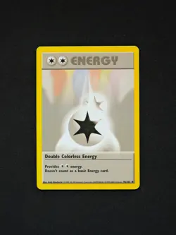 Pokemon TCG Double Colorless Energy 96 Base Set Unlimited Uncommon LP - Image 1