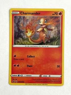 Pokemon TCG Charmander SWSH092 Cosmos Holo Promo Holo Bleed Error + SWIRL - Image 1