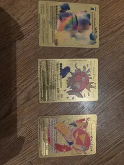 Premium Gold Foil Fan Art Vinyl Collector Pokemon Lot Of 9 - Image 3