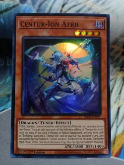 Yugioh Centur-Ion Atrii Super INFO-EN021 1st Ed Near Mint - Image 1