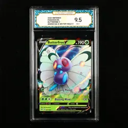 TQG 9.5 Mint+ 2020 Pokemon ENG Butterfree V #SWSH-DA D 001/189 Holo V - Image 1
