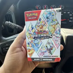 Pokemon Scarlet & Violet Prismatic Evolutions Booster Bundle Box 6 Booster Packs - Image 1