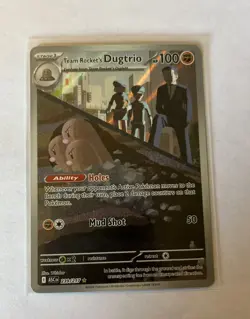 Team Rockets Dugtrio 239/217 - Pokemon TCG - Ascended Heros Illustration Rare - Image 1
