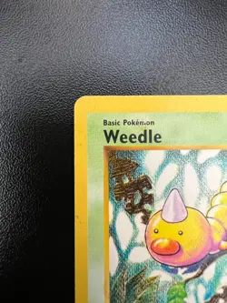 Pokemon Weedle 69/102 Base Set 1st Edition Gray Stamp Heavily Played HP - Image 2