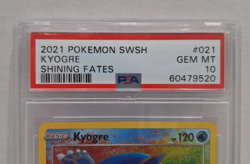 Pokemon- Kyogre- Holo Textured #021- Shining Fates 2021- PSA 10 - Image 3