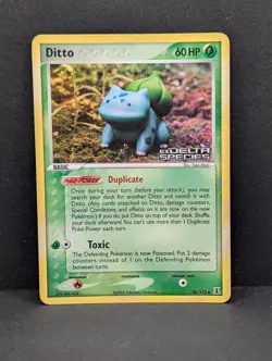 Ditto Bulbasaur 36/113 Delta Species Reverse Holo Pokemon TCG Yuka Morii MP+ - Image 1