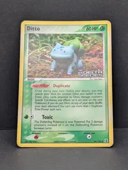 Ditto Bulbasaur 36/113 Delta Species Reverse Holo Pokemon TCG Yuka Morii MP+ - Image 3
