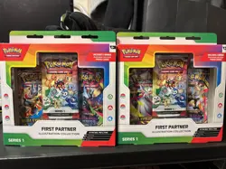 Pokemon First Partner Illustration Collection Series 1 Factory Sealed Lot 2x - Image 1