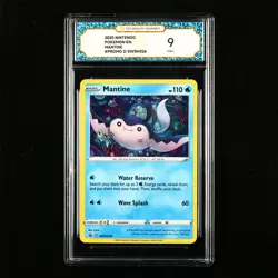 TQG 9 Mint 2020 Pokemon ENG Mantine #PROMO D SWSHO26 - Image 1