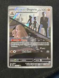 Team Rockets Dugtrio 239/217 - Pokemon TCG - Ascended Heros Illustration Rare - Image 1