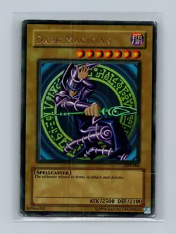 Dark Magician SDY-006 Yugioh Yu Gi Oh! Holo Foil Ultra Rare damaged - Image 1