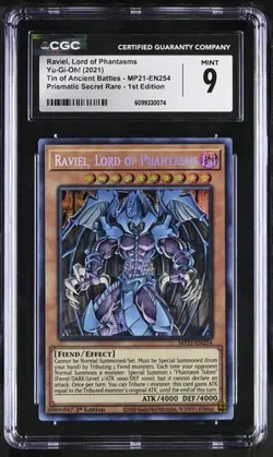 Raviel, Lord Of Phantasms *CGC 9* POP 1 *Prismatic Secret Rare* MP21-EN254 - Image 1