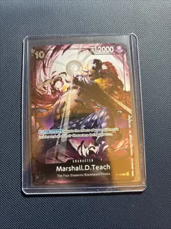 Marshall D Teach Promo P-100 ONE PIECE Event Pack 8 - English Blackbeard - Image 1