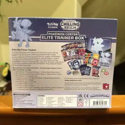 Pokemon Center Exclusive Chilling Reign Ice Rider Error ETB Elite Trainer Box - Image 2