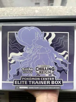 Pokemon Center Exclusive Chilling Reign ETB SEALED *Small Rip - See Photos* - Image 1