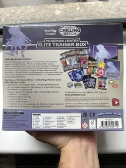 Pokemon Center Exclusive Chilling Reign ETB SEALED *Small Rip - See Photos* - Image 5