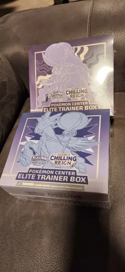 Pokemon Center Exclusive Chilling Reign Elite Trainer Box ETB Set of 2 - Image 1
