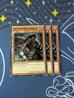3x Armageddon Knight - Common - SDPD-EN018 (NM) - Yugioh Playset - Image 1