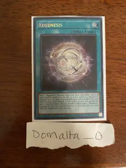 Yugioh Regenesis ALIN-EN059 Secret Rare 1st Edition Near Mint - Image 1