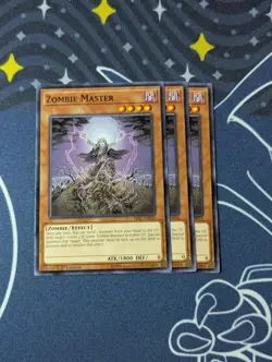 3x Zombie Master - SR07-EN010 - Common (NM) - Yugioh Playset - Image 1