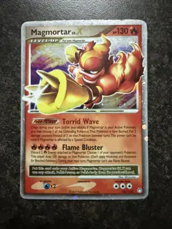 Pokemon TCG: Magmortar Lv. X Ultra Rare 123/123 Mysterious Treasures - Image 1
