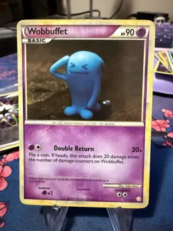 Pokemon Card Wobbuffet Holo 13/123 HeartGold SoulSilver LP-NM - Image 1