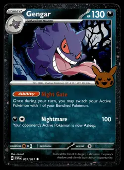 Pokemon TCG Trick or Trade 2024 Gengar Holo - Image 1