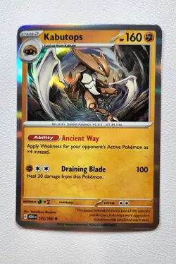 Kabutops 141/165 SV: Scarlet & Violet 151 Holo NM Pokemon TCG - Image 1