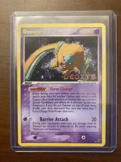 Deoxys Defense Forme 18/107 Stamped Pokemon EX Deoxys Vintage Reverse Holo LP/MP - Image 1