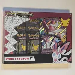 Pokemon TCG: Celebrations Collection Dark Sylveon V Factory Sealed Box - Image 1