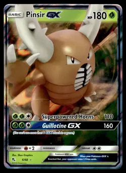 Pinsir-GX #6 - Rare - Pokemon Hidden Fates - NM - Image 1