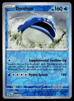 Dondozo 055/182 Uncommon Paradox Rift Pokemon Reverse Holo NM - Image 1