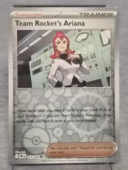 Team Rocket's Ariana 171/182 Pokemon Destined Rivals SV Reverse Holo Uncommon NM - Image 1