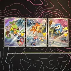 Pokemon 2026 First Partners Illustration Collection Promo Set - Sinnoh Starters - Image 1