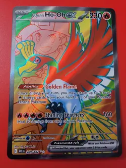 Ethan's Ho-Oh ex 209/182 Sv10 Destined Rivals Ultra Rare Holo - Image 1