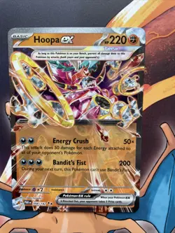 Pokemon TCG Hoopa ex Paradox Rift 098/182 Holo Double Rare - Image 1