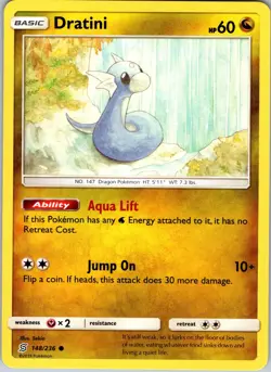 Dratini 148/236 Common Unified Minds Pokemon MP - Image 1