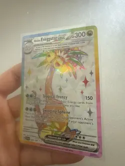 Pokemon TCG Alolan Exeggutor Ex Ultra Rare Full Art Surging Sparks 225/191 - Image 3